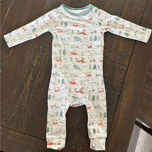 EUC RAGS Romper (Footless) - 'Winnie the Pooh Stripe' - Disney Collection 3-6M